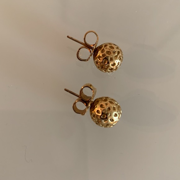 Coach gold studs. - Picture 3 of 4